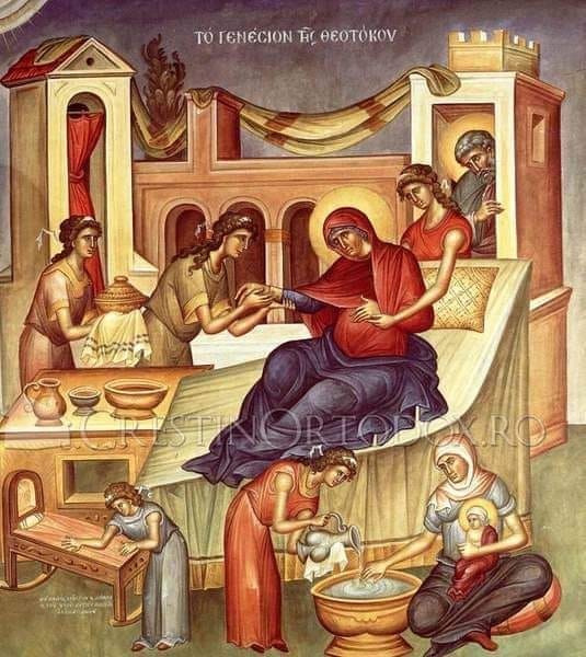 Erminia (explicarea) Icoanei Nașterii Maicii Domnului