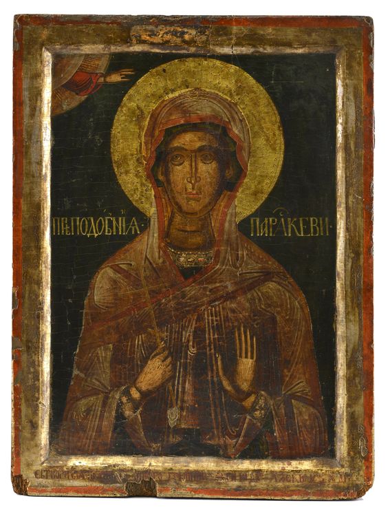 Sfanta Cuvioasa Paraschiva - Icoana Sec XVI Rusia