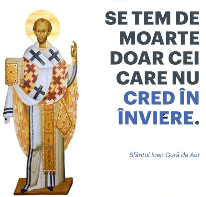 Se tem de moarte doar cei ce nu cred în Înviere